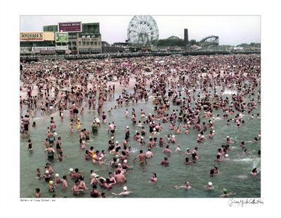 Bathers at Coney Island, 1951 (Color)