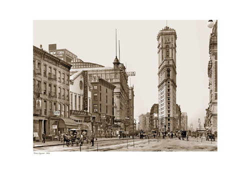 Times Square, 1904 (sepia)