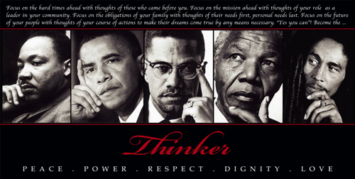 Thinker (Quintet): Peace, Power, Respect, Dignity, Love