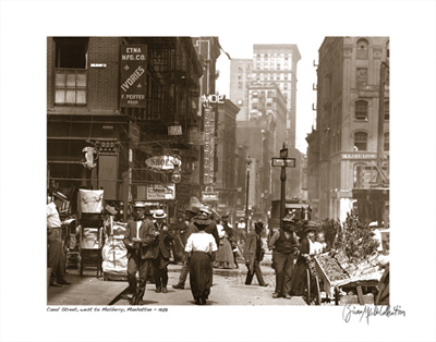 Canal Street West to Mulberry, Manhattan, 1908