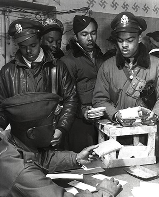 WWII African American Pilots in Italy, March, 1945