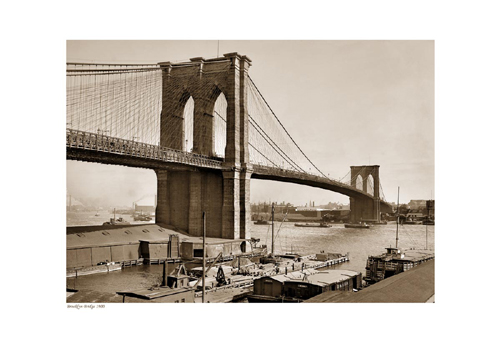 Brooklyn Bridge, 1900 (sepia)